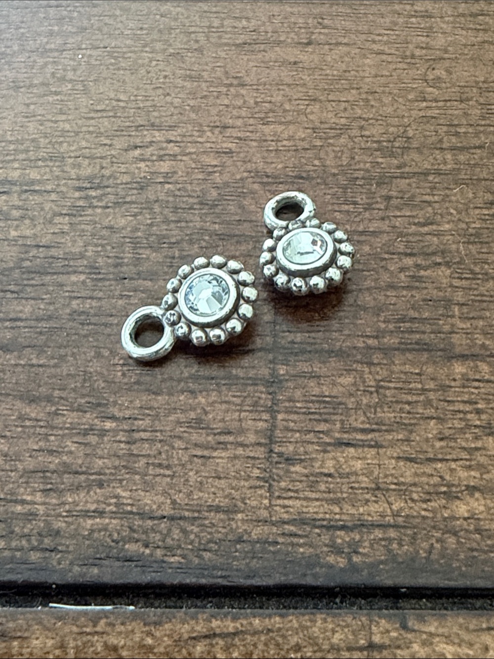 Brighton Clear Crystal Silver-Tone Drop Mini Charm Jewelry Set 2 - Picture 2 of 2